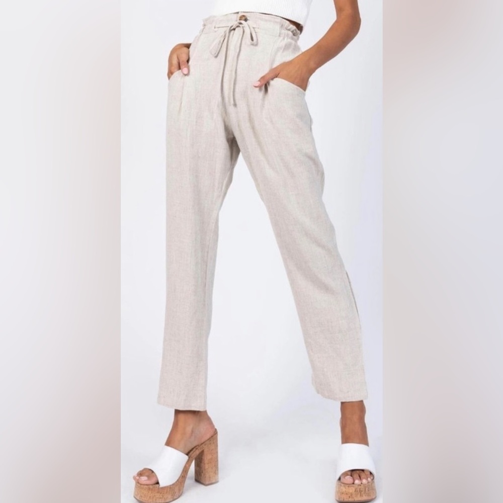 Princess Polly The Rex Pants Beige - US 4 - Picture 6 of 7
